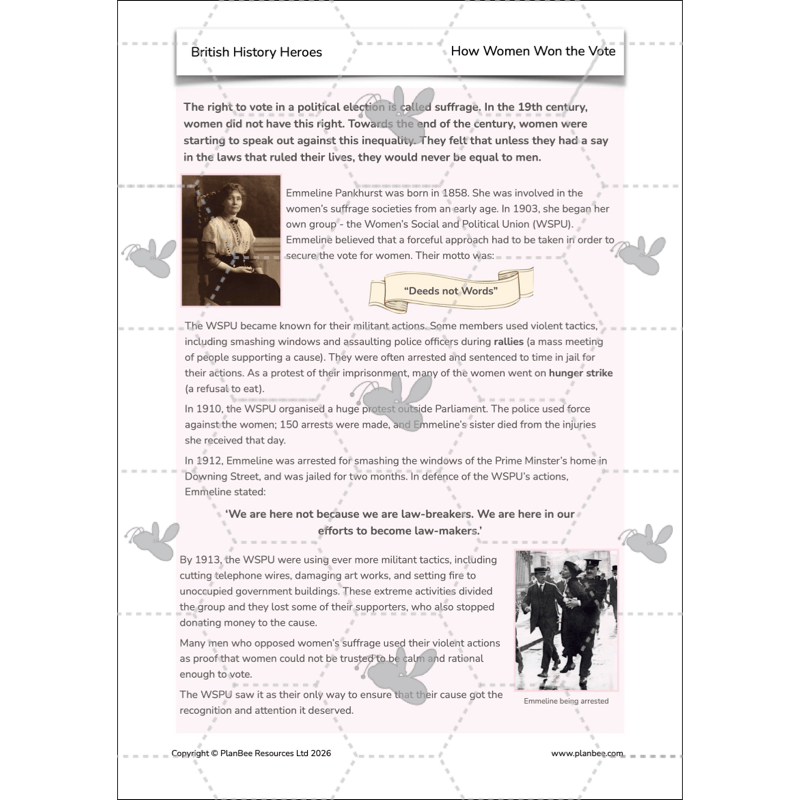 PlanBee British History Heroes KS2 History Lessons by PlanBee