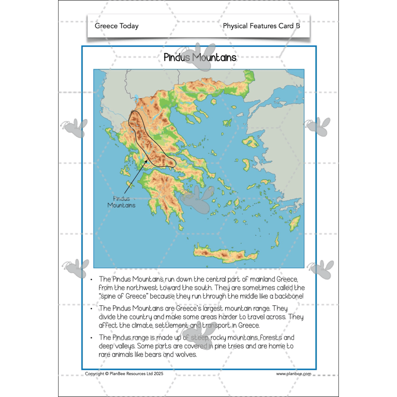 PlanBee Greece Today | KS2 Geography Lesson Pack