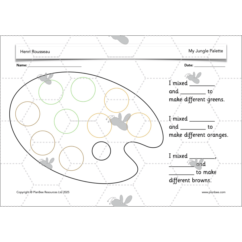 PlanBee Henri Rousseau KS1 Art Lessons