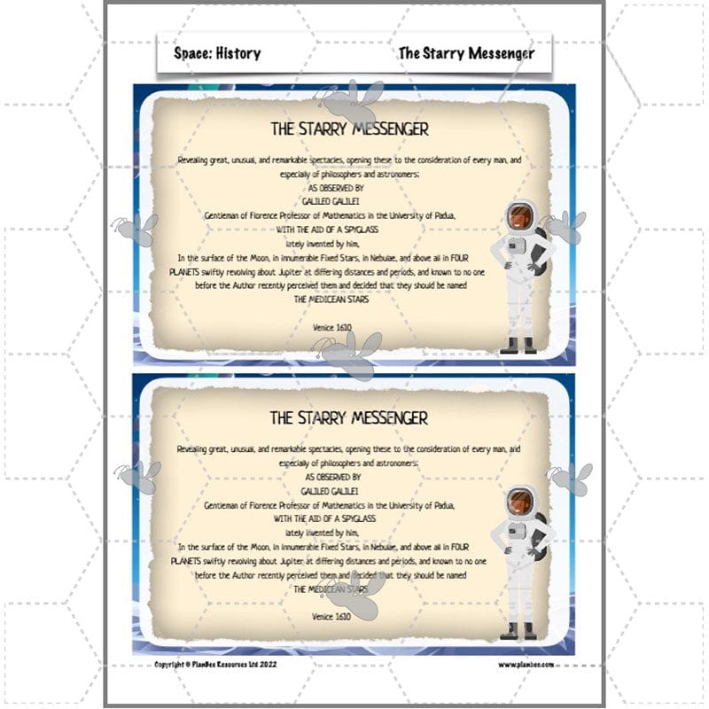 PlanBee Space KS2 History lessons | Y5/6 | PlanBee