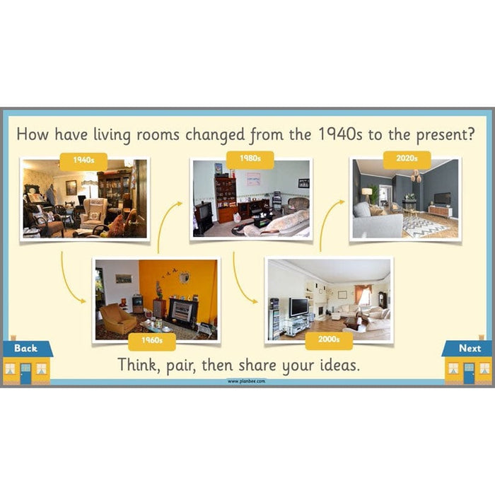 PlanBee KS1 Homes in the Past History Lesson Pack by PlanBee