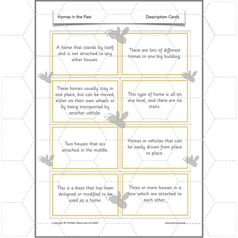 PlanBee KS1 Homes in the Past History Lesson Pack by PlanBee