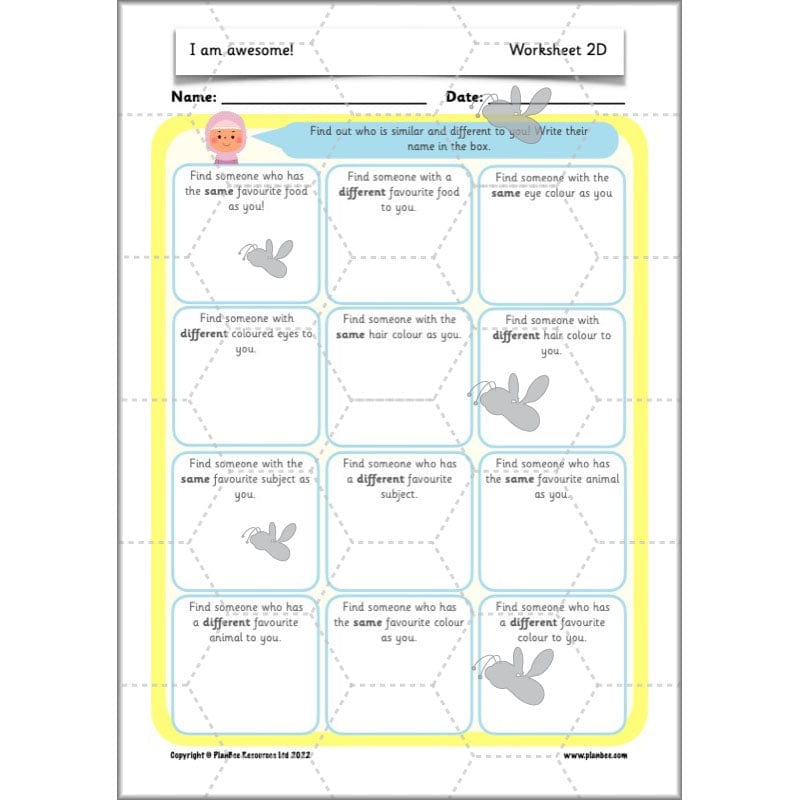 PlanBee I am awesome PSHE KS1 lessons by PlanBee