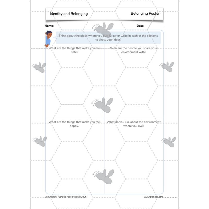 PlanBee Identity and Belonging Year 4 KS2 RE Lesson Pack by PlanBee