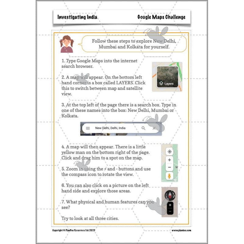 PlanBee Investigating India KS2 Geography scheme for Year 3 & Year 4