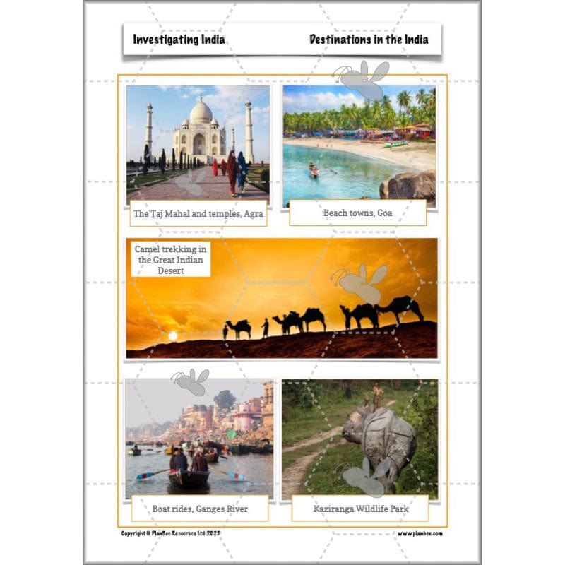 PlanBee Investigating India KS2 Geography scheme for Year 3 & Year 4
