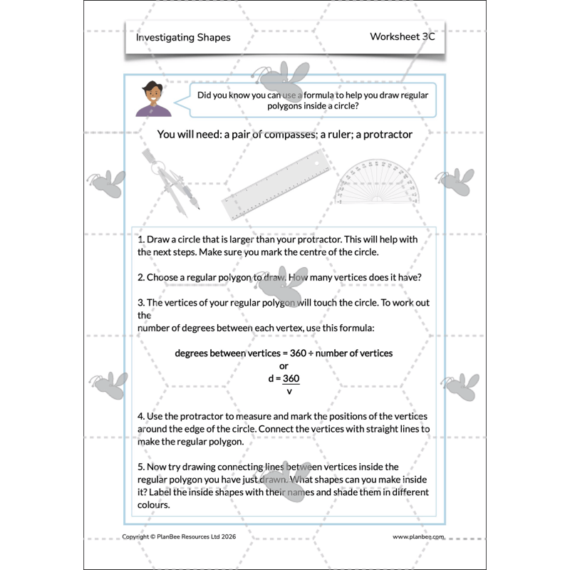 PlanBee Year 5 Shape KS2 Geometry Maths Lessons by PlanBee