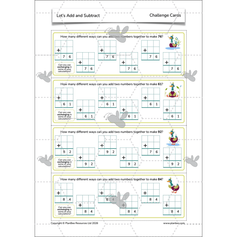 PlanBee Let's Add and Subtract Year 3 Maths Lessons by PlanBee