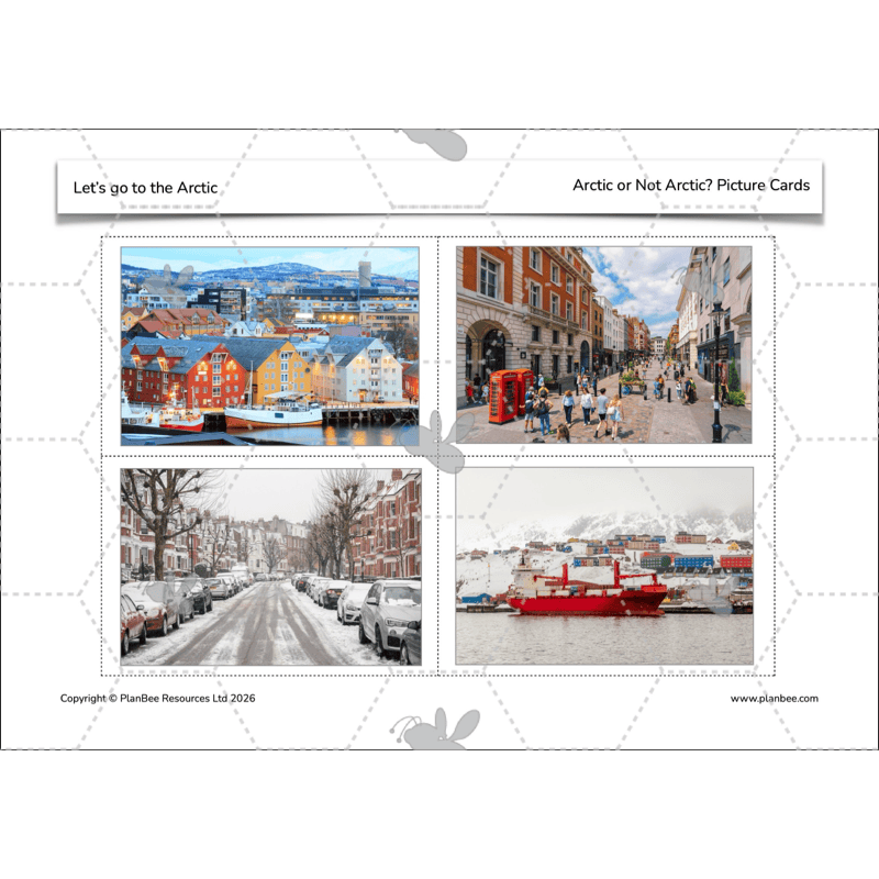 PlanBee Let's go to the Arctic KS1 Geography Lesson Pack