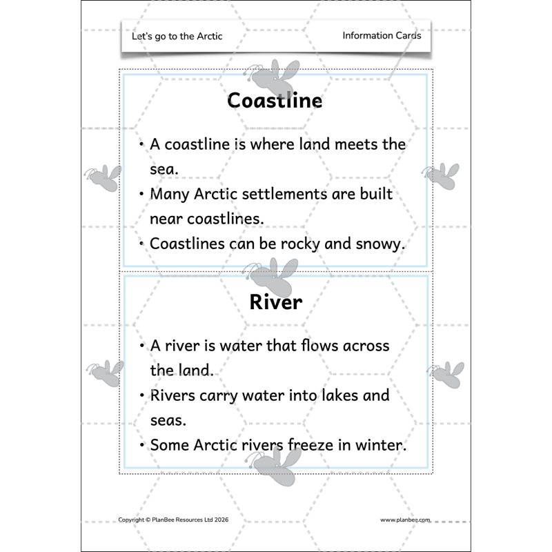 PlanBee Let's go to the Arctic KS1 Geography Lesson Pack