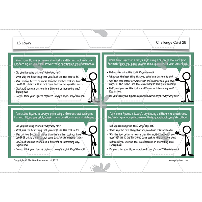 PlanBee LS Lowry KS2 - Year 3/4 Art Planning by PlanBee