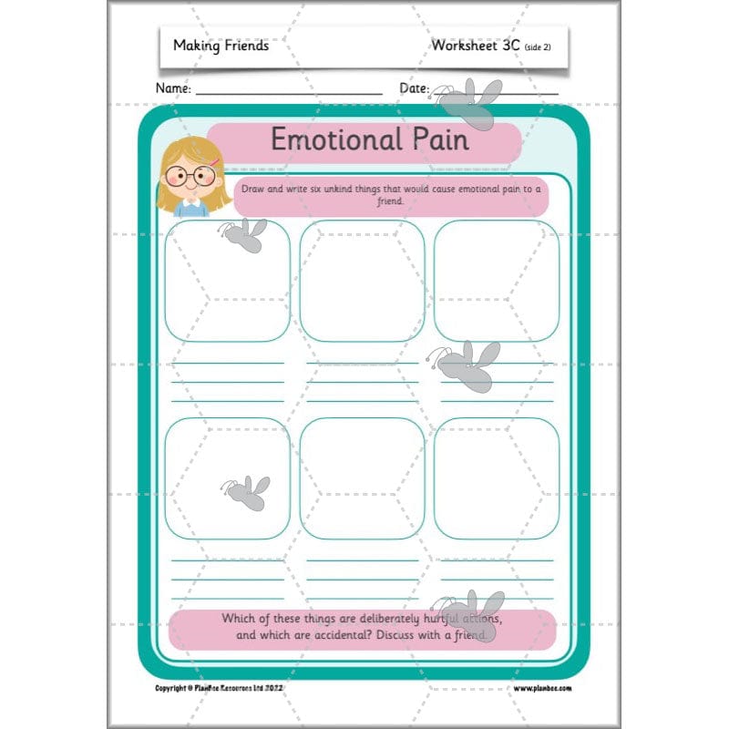 PlanBee Making Friends PSHE KS1 lessons by PlanBee