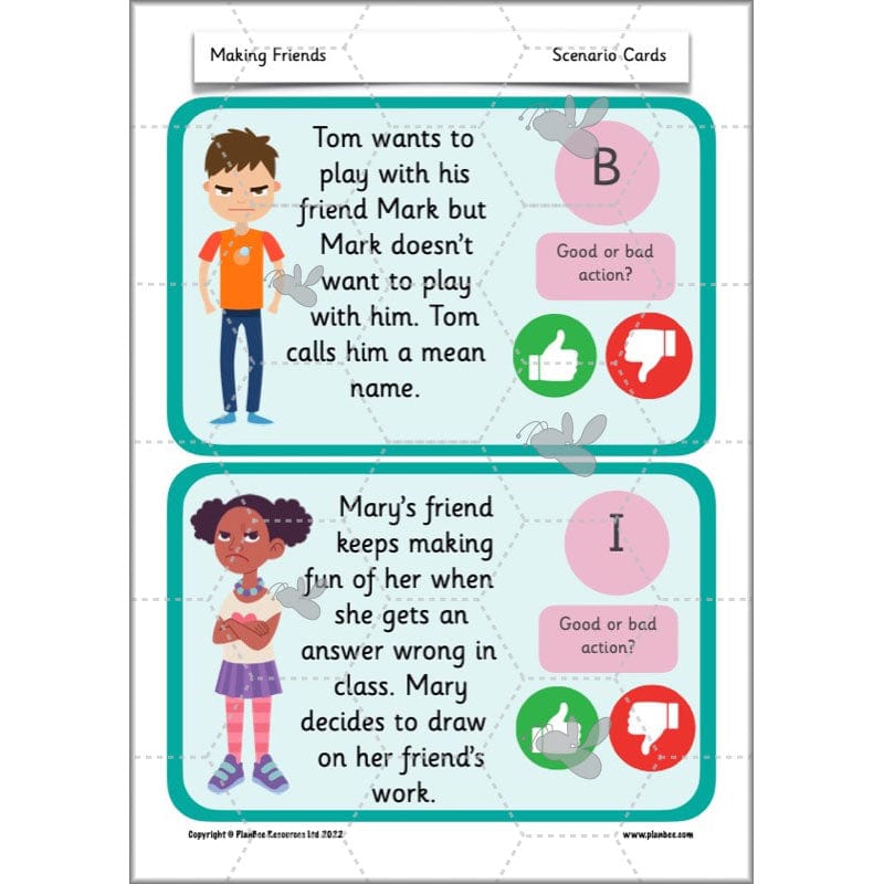 PlanBee Making Friends PSHE KS1 lessons by PlanBee