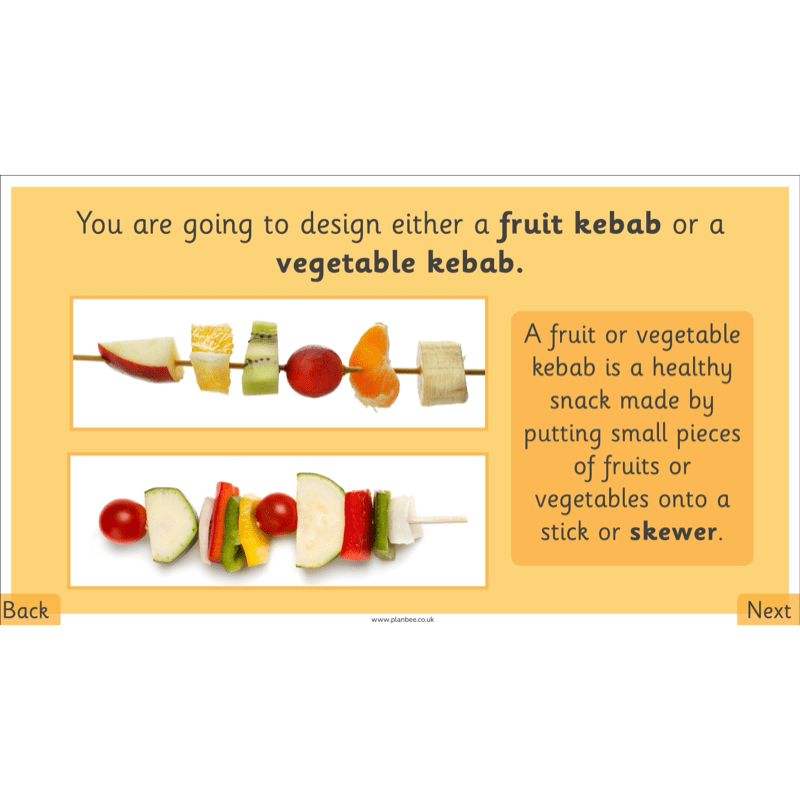 PlanBee Making Healthy Snacks | KS1 DT Lesson Pack