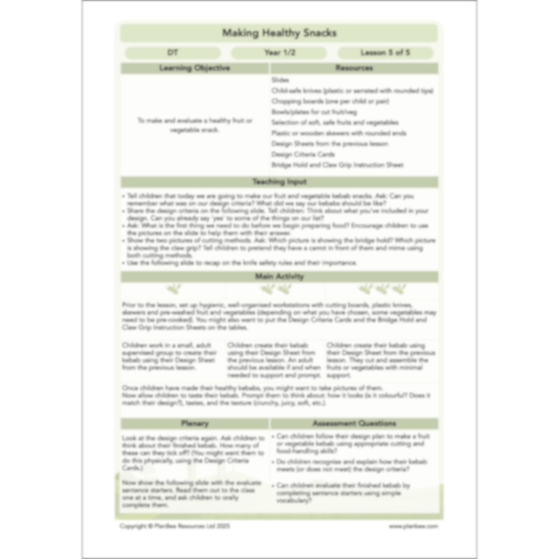 Making Healthy Snacks