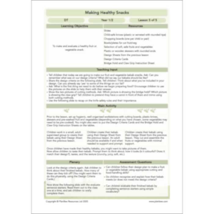 Making Healthy Snacks