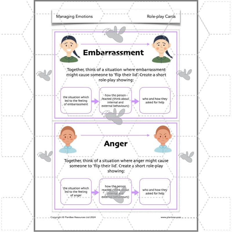 PlanBee Managing Emotions KS2 PSHE lessons | PlanBee