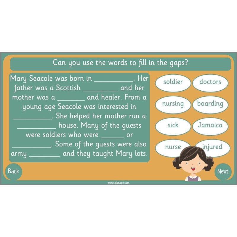 PlanBee Mary Seacole History KS1 lessons by Planbee