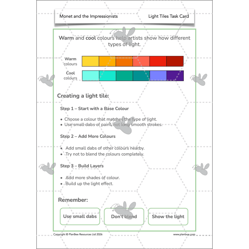 PlanBee Monet and the Impressionists | KS2 Art Lessons