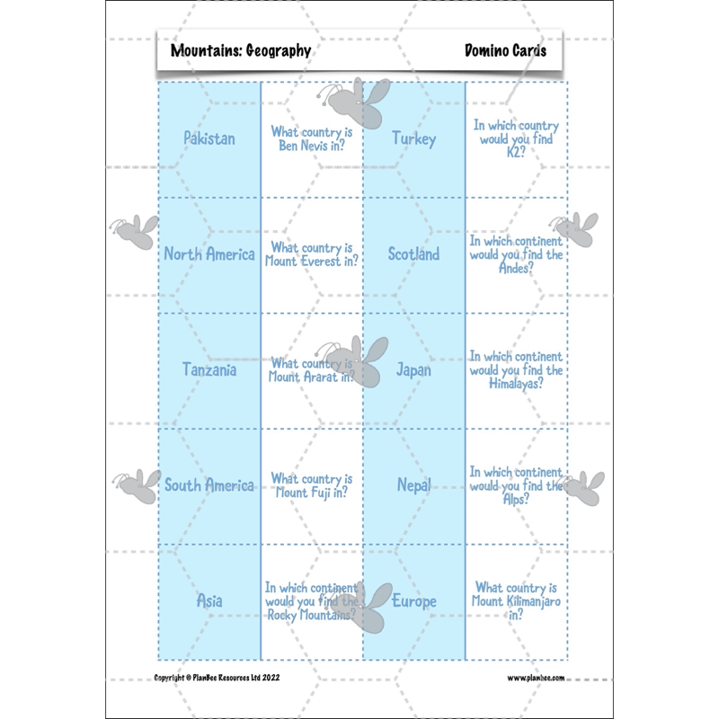 PlanBee Mountains KS2