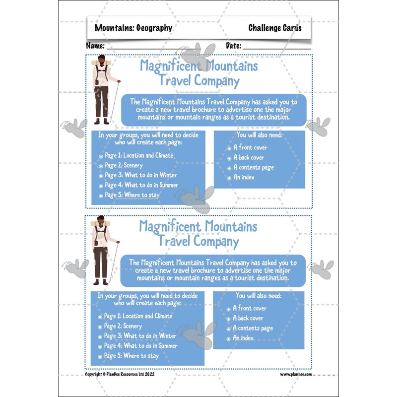PlanBee Mountains KS2
