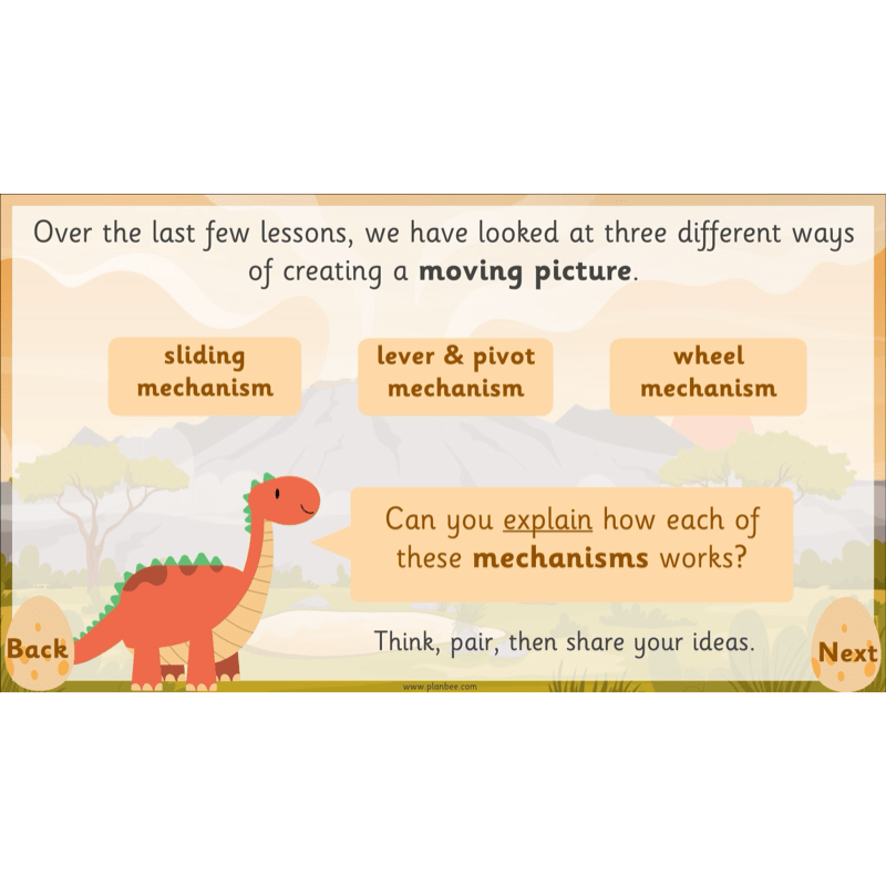 PlanBee Moving Dinosaurs KS1 | DT lessons