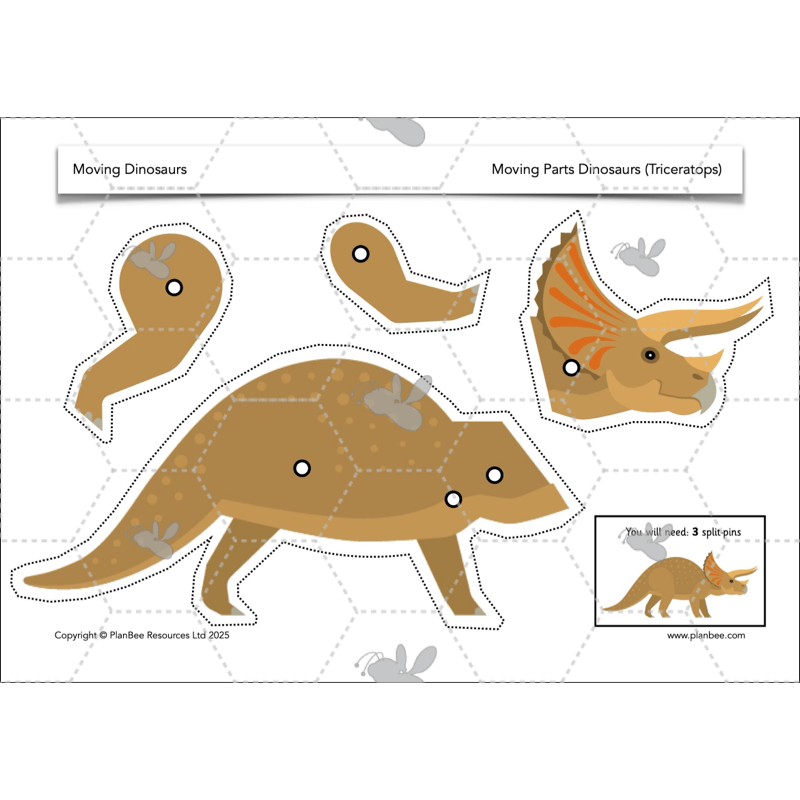 PlanBee Moving Dinosaurs KS1 | DT lessons