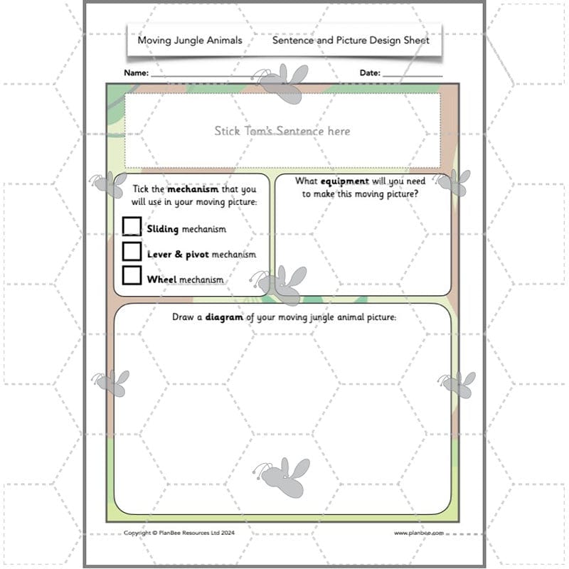 PlanBee Jungle-themed Sliders and Levers KS1 Lesson Pack | PlanBee