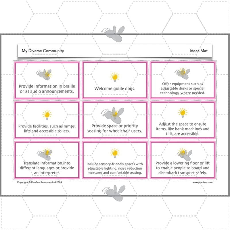 PlanBee My Diverse Community | Year 3 PSHE Lessons