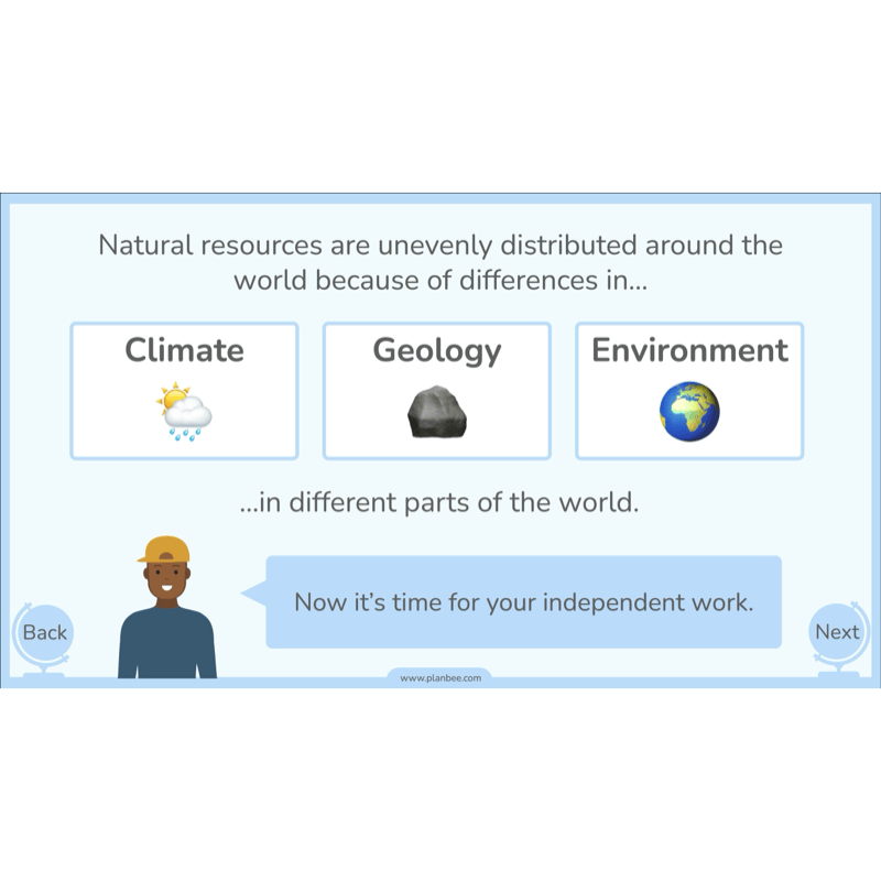 PlanBee Natural Resources KS2 Geography Lesson Pack