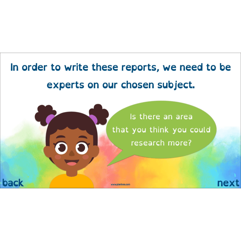 PlanBee Non-chronological Reports Year 6 English Planning