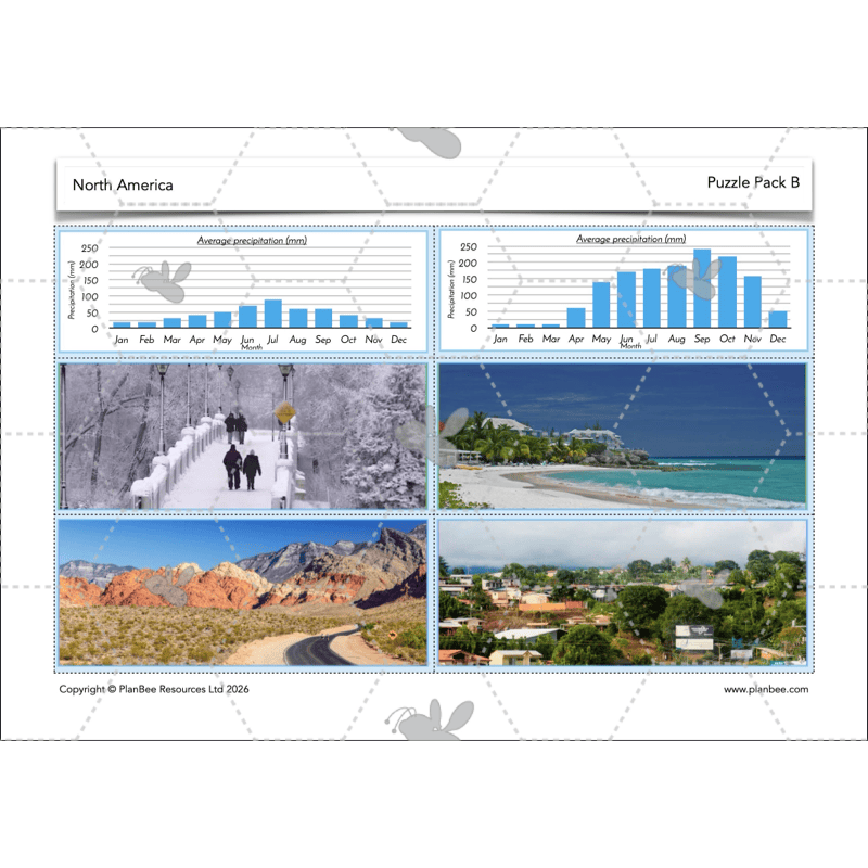PlanBee North America KS2 Geography Lesson Pack