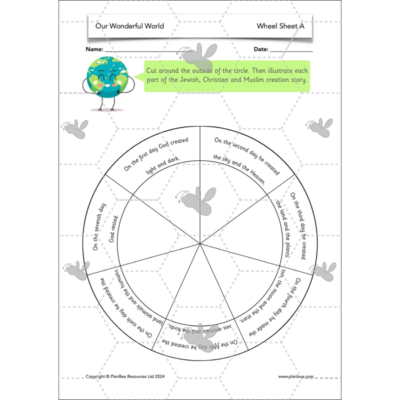 PlanBee Our Wonderful World - Creation Story KS1 RE Lessons | PlanBee