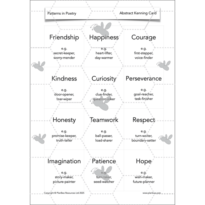 PlanBee Year 3 Patterns in Poetry | Investigating Types of Poems