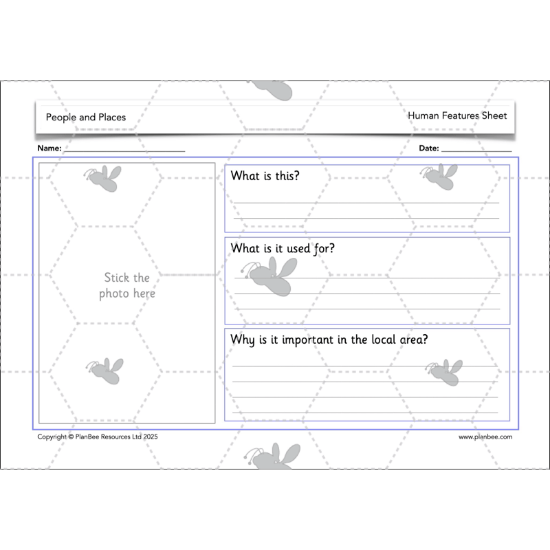 PlanBee People and Places | KS1 Geography Lessons