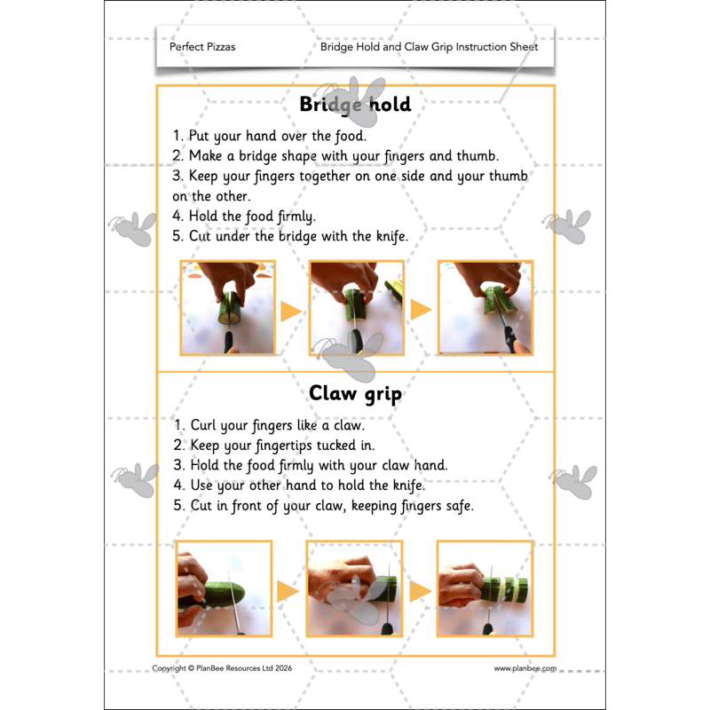 PlanBee Perfect Pizzas KS1 DT Lesson Pack