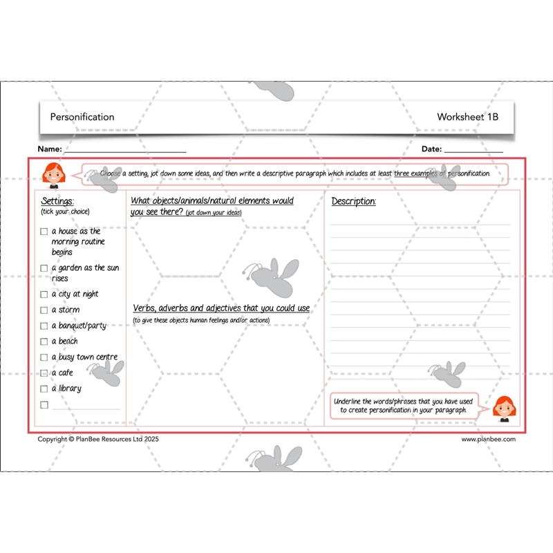 PlanBee Personification KS2 English Lesson Pack | PlanBee