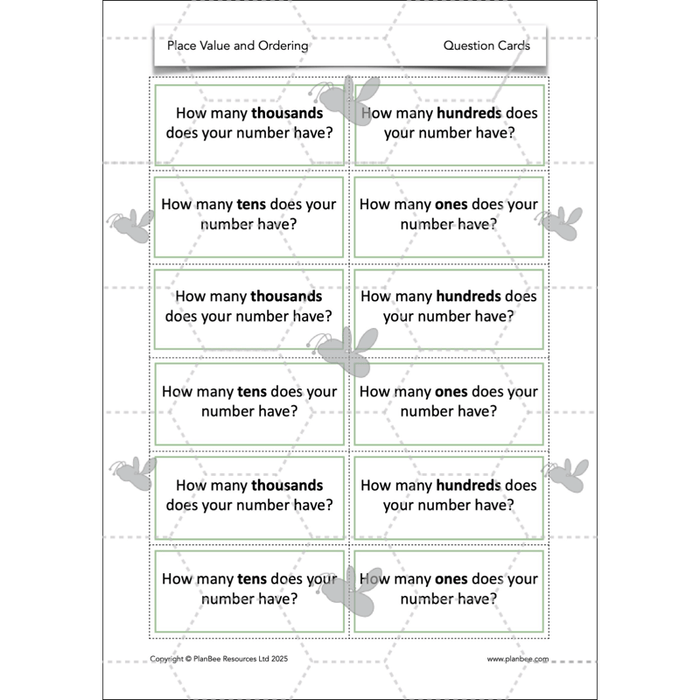 PlanBee Place Value and Ordering Year 4 Maths Lessons by PlanBee