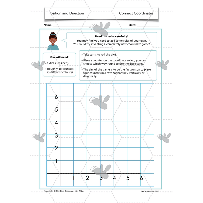 PlanBee Position and Direction Year 4 Maths Lessons | PlanBee