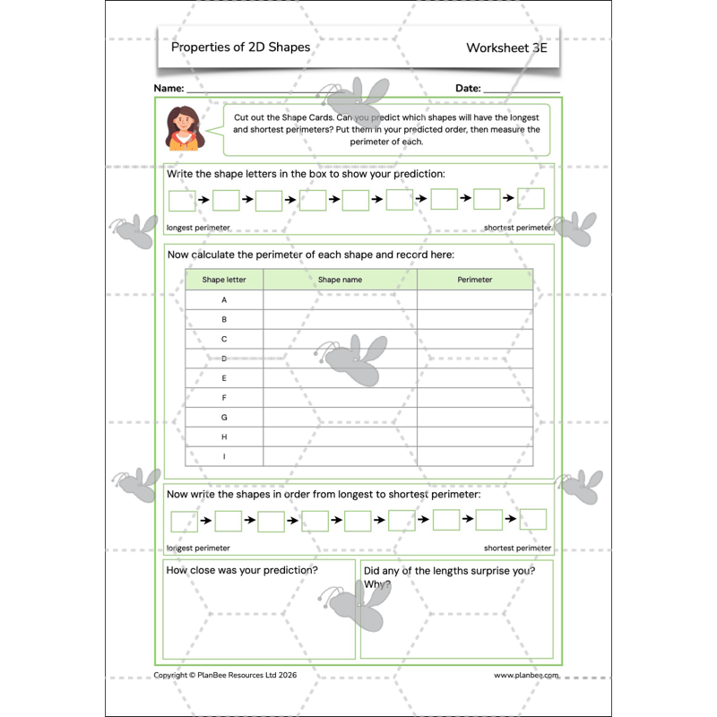PlanBee Year 4 Properties of 2D Shapes KS2 Maths by PlanBee