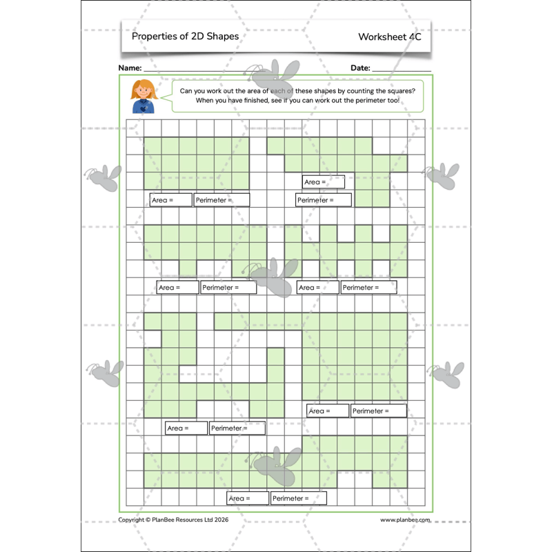 PlanBee Year 4 Properties of 2D Shapes KS2 Maths by PlanBee