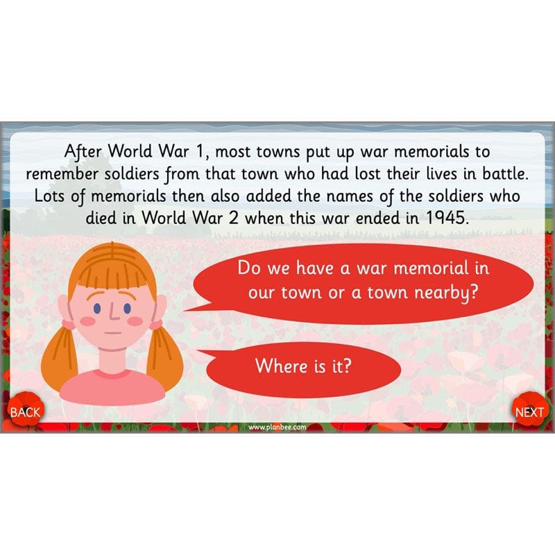 PlanBee KS1 Remembrance Day Lesson | Year 2 History Planning