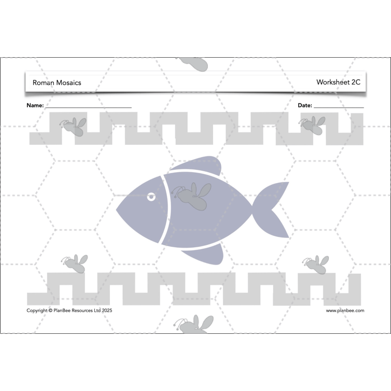PlanBee Roman Mosaics KS2 Art Planning