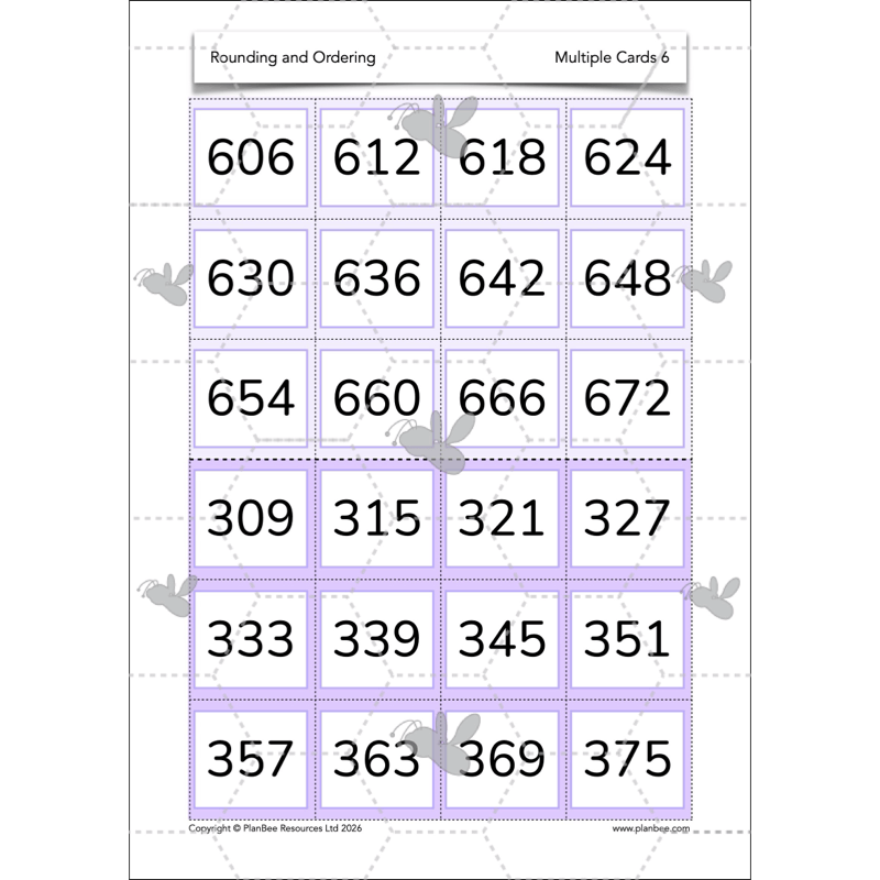 PlanBee Rounding and Ordering Numbers Year 4 Place Value by PlanBee