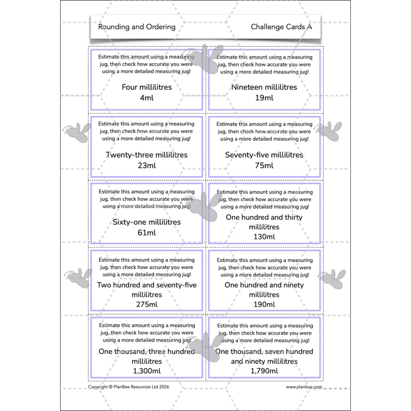 PlanBee Rounding and Ordering Numbers Year 4 Place Value by PlanBee
