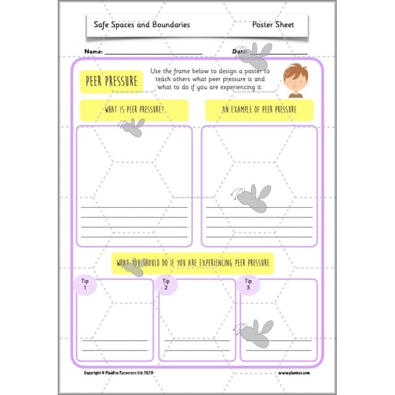 PlanBee Safe Spaces and Boundaries PSHE KS1 lessons by PlanBee