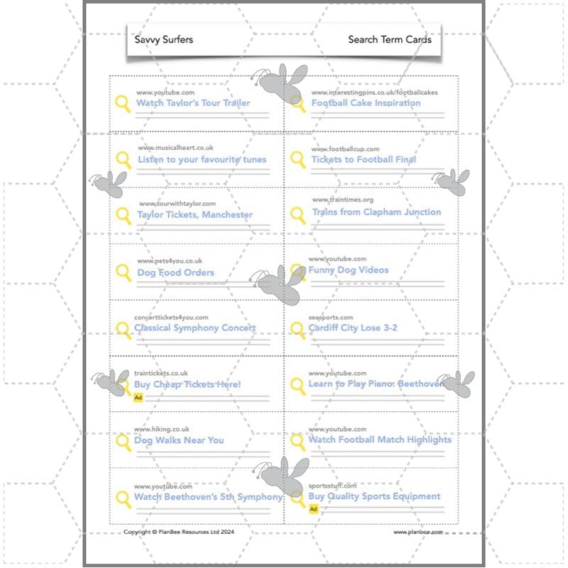 PlanBee Online Safety Year 3 | 5 Complete PSHE Lessons