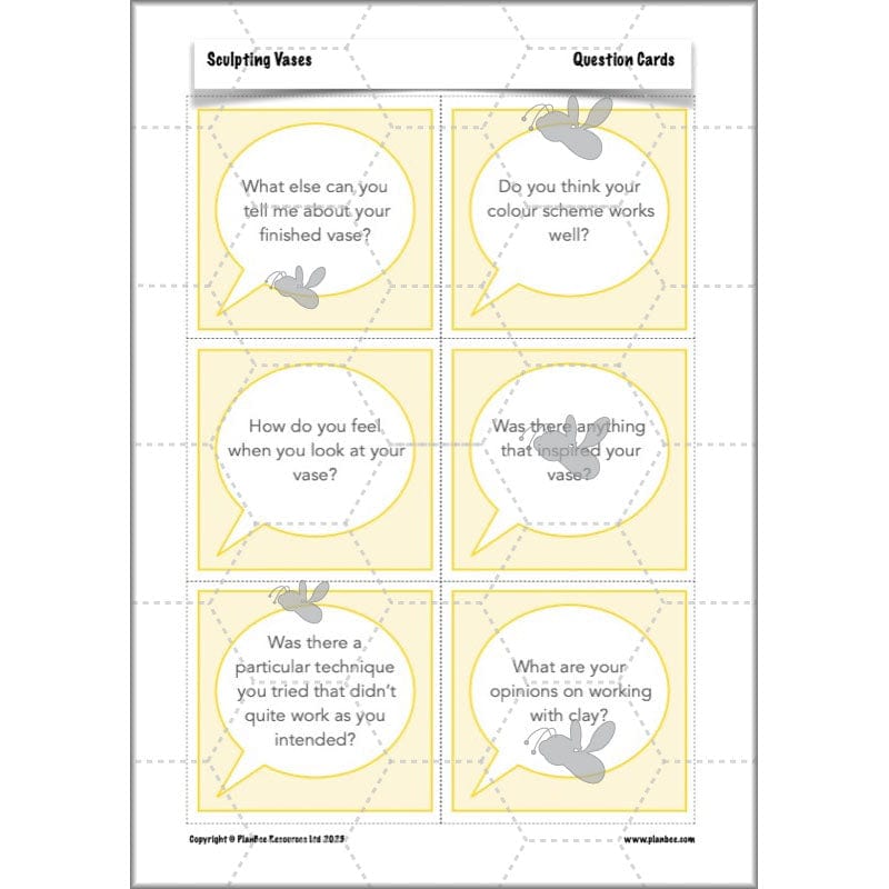 PlanBee Sculpting Vases - Sculpture Art Lessons for KS2 | Year 5 & Year 6