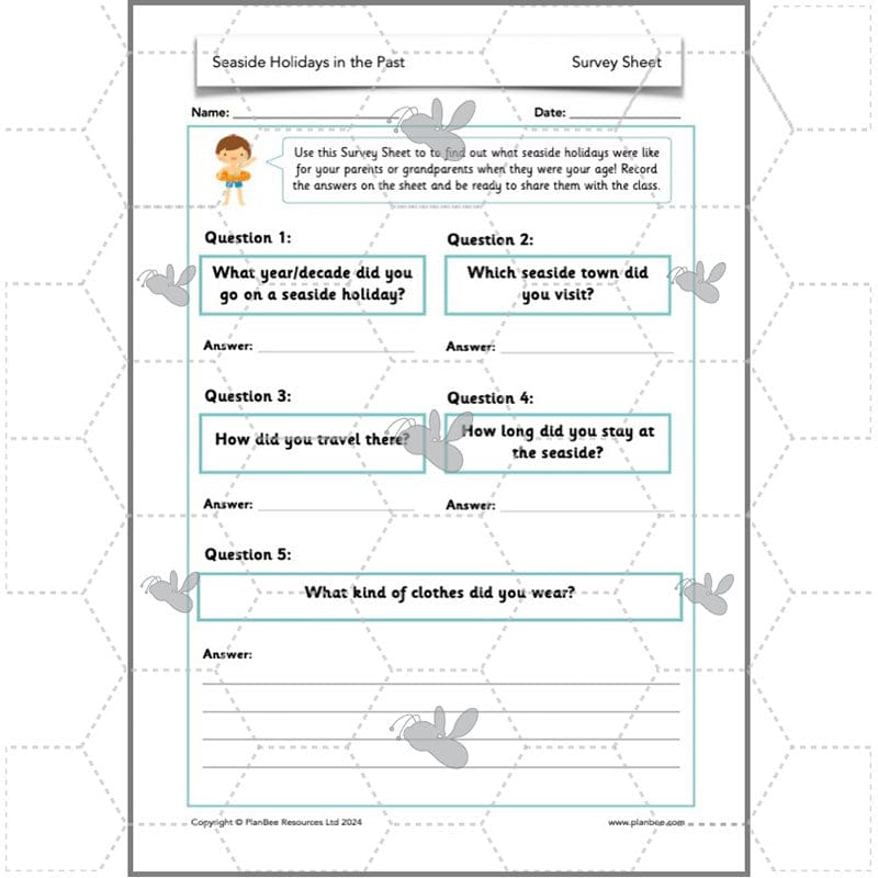 PlanBee Seaside Holidays in the Past KS1 History Lessons | PlanBee