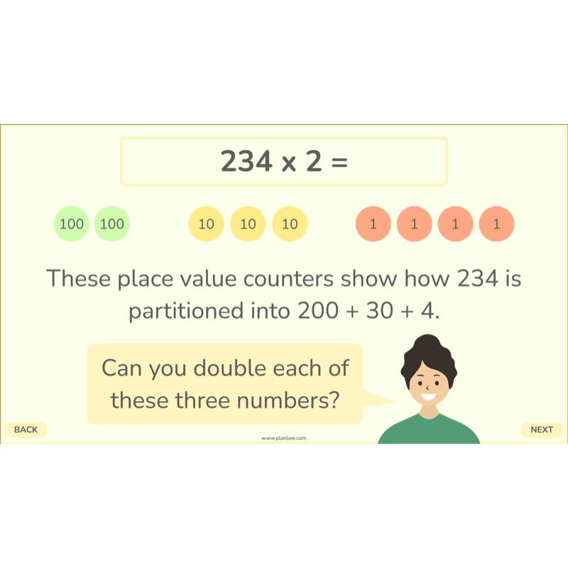 PlanBee Doubling and Halving Year 4 Maths Lessons by PlanBee